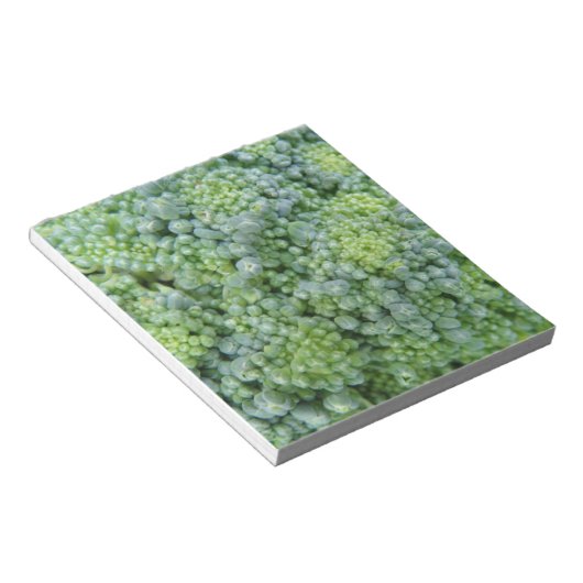 Broccoli Macro Notepad Notizblock (angewinkelt)