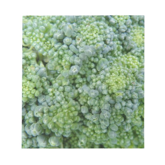 Broccoli Macro Notepad Notizblock (Vorderseite)