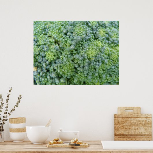 Broccoli Macro Print Poster (Küche)