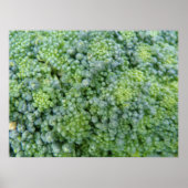 Broccoli Macro Print Poster (Vorne)