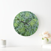 Broccoli Macro Wall Clock Große Wanduhr (Zuhause)