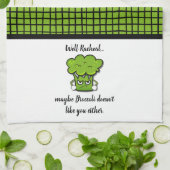 Broccoli mag dich auch nicht Personalisiert Geschirrtuch (Gefaltet)