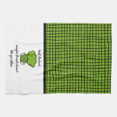 Broccoli mag dich auch nicht Personalisiert Geschirrtuch (Horizontal)