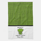 Broccoli mag dich auch nicht Personalisiert Geschirrtuch (Vertikal)