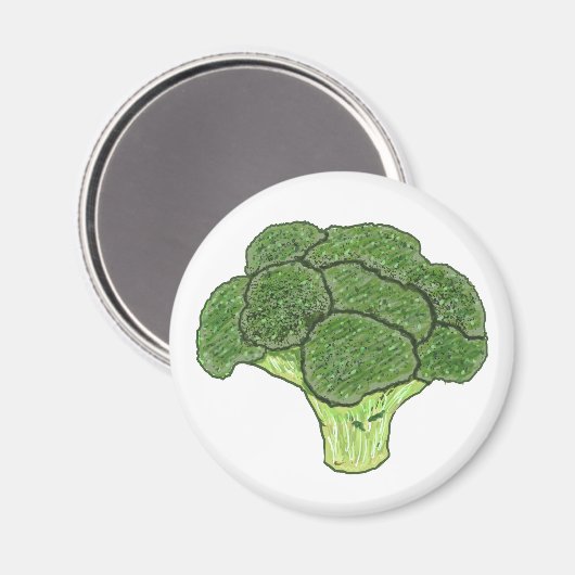 Broccoli Magnet (Vorderseite/Rückseite)