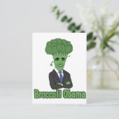 Broccoli Obama Postkarte (Stehend Vorderseite)