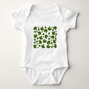 Broccoli Pattern Baby Strampler