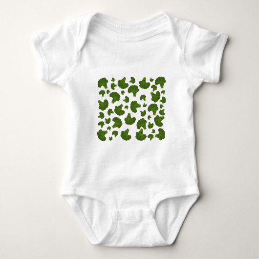Broccoli Pattern Baby Strampler (Vorderseite)