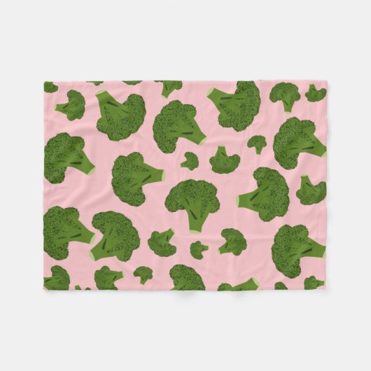 Broccoli Pattern Fleecedecke (Vorderseite (Horizontal))