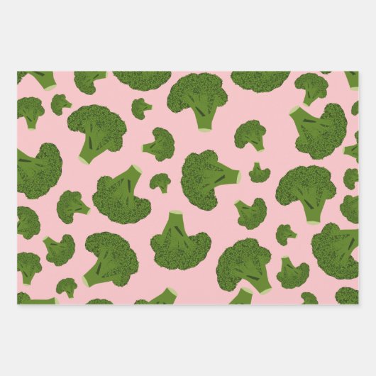 Broccoli Pattern Geschenkpapier Set (Vorderseite 3)