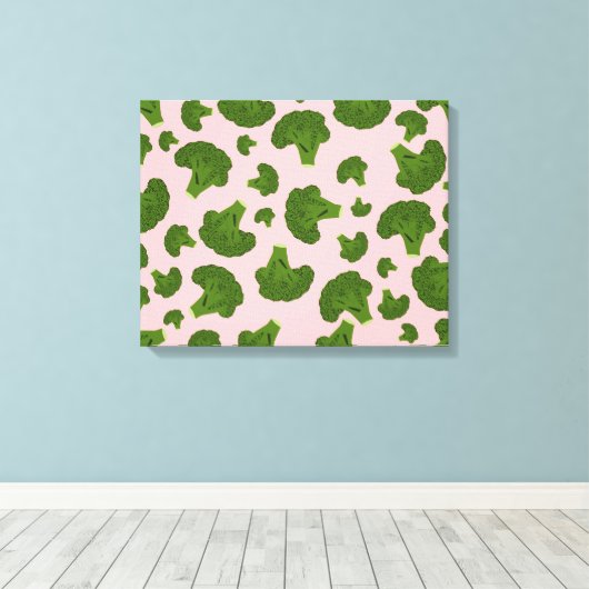 Broccoli Pattern Leinwanddruck (Insitu (Holzboden))