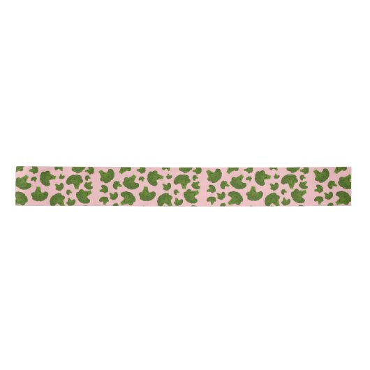 Broccoli Pattern Satinband (Vorderseite)