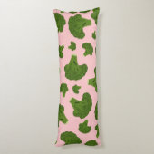 Broccoli Pattern Seitenschläferkissen (Rückseite (Vertikal))