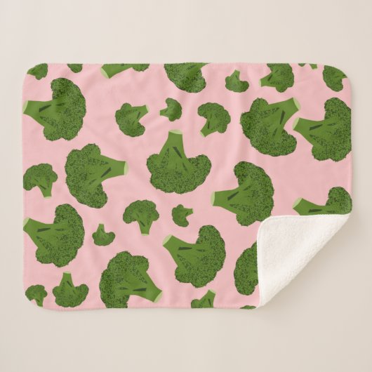 Broccoli Pattern Sherpadecke (Vorderseite (Horizontal))