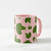 Broccoli Pattern Tasse (VorderseiteRechts)