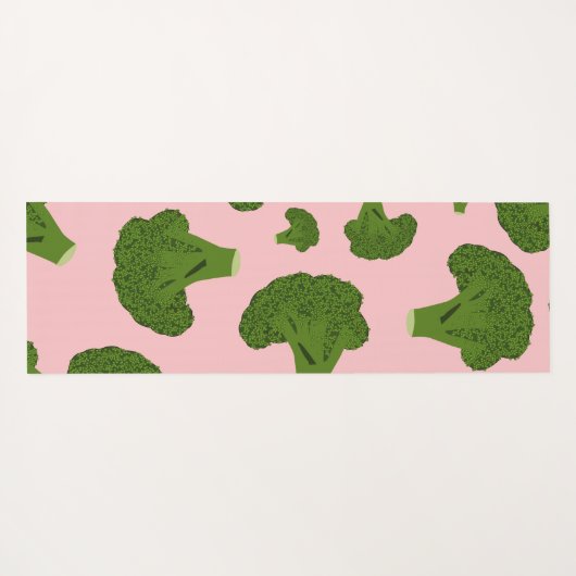 Broccoli Pattern Yogamatte (Rückseite (Horizontal))