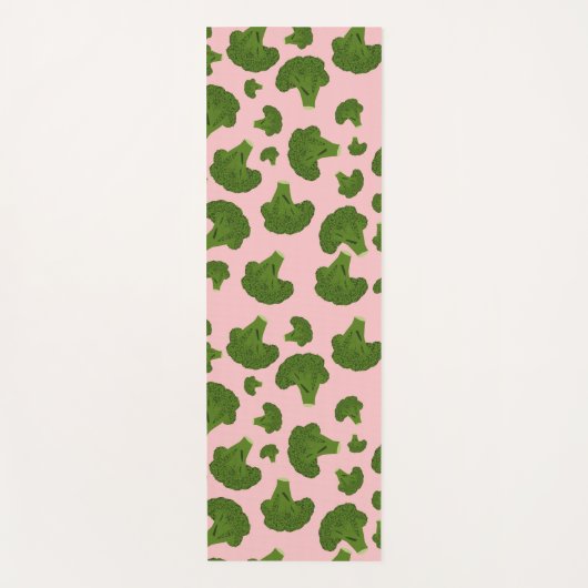 Broccoli Pattern Yogamatte (Vorderseite)