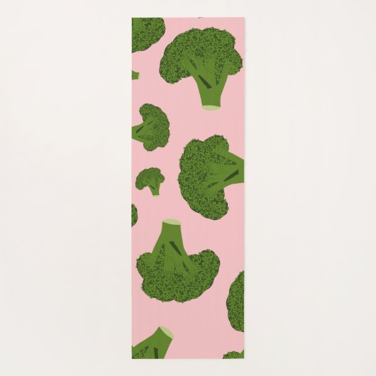 Broccoli Pattern Yogamatte (Rückseite)