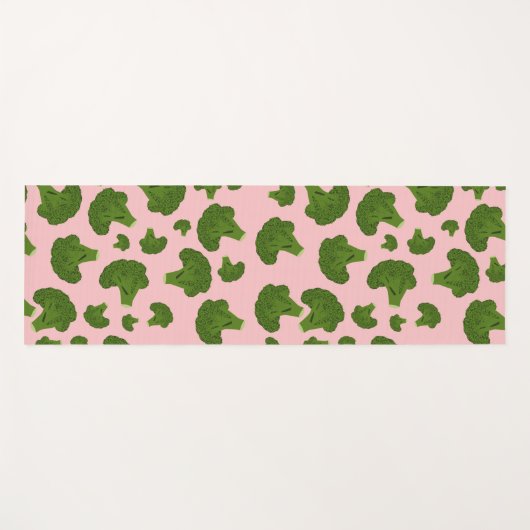 Broccoli Pattern Yogamatte (Vorderseite (Horizontal))