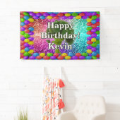 Broccoli Personalisiert-Charakter-Geburtstagsbanne Banner (Insitu)