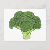Broccoli Postkarte (Vorderseite)