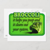 broccoli postkarte (Vorne/Hinten)