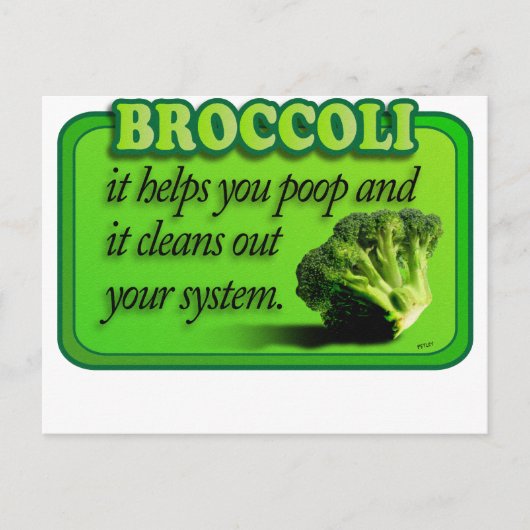 broccoli postkarte (Vorderseite)