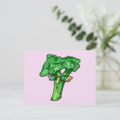 Broccoli Postkarte (Stehend Vorderseite)