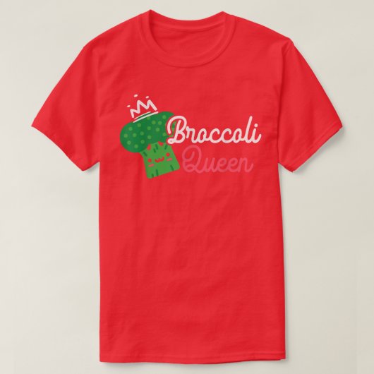Broccoli Queen Broccoaty Vegetarian Ve T-Shirt (Design vorne)