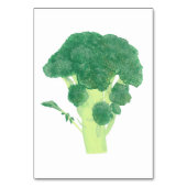 Broccoli Reading Flashcards für Erwachsene Tischnummer (Vorderseite)