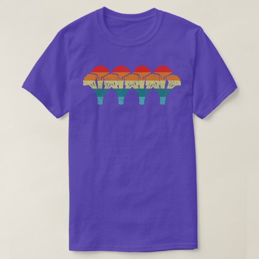 Broccoli Retro T-Shirt (Design vorne)
