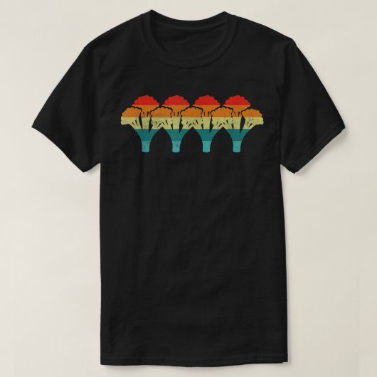 Broccoli Retro T - Shirt (Design vorne)