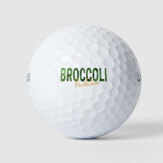 Broccoli Revolution Vegans Veggies und Vegetarier Golfball (Vorderseite)