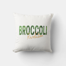 Broccoli Revolution Vegans Veggies und Vegetarier Kissen