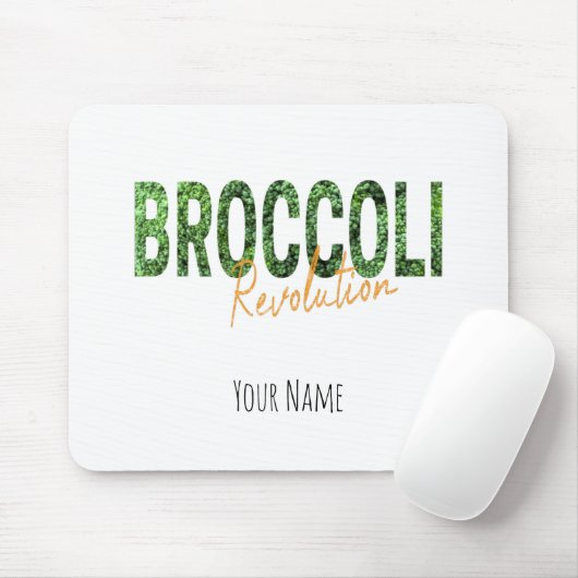 Broccoli Revolution Vegans Veggies und Vegetarier Mousepad (Mit Mouse)