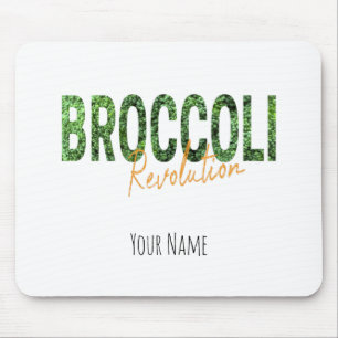 Broccoli Revolution Vegans Veggies und Vegetarier Mousepad