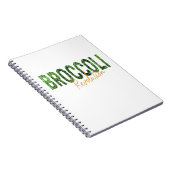 Broccoli Revolution Vegans Veggies und Vegetarier Notizblock (Rechte Seite)