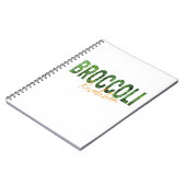 Broccoli Revolution Vegans Veggies und Vegetarier Notizblock (Linke Seite)