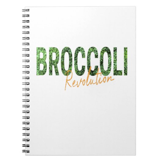 Broccoli Revolution Vegans Veggies und Vegetarier Notizblock (Vorderseite)