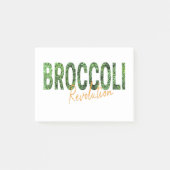 Broccoli Revolution Vegans Veggies und Vegetarier Post-it Klebezettel (Vorderseite)