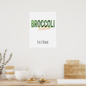 Broccoli Revolution Vegans Veggies und Vegetarier Poster (Küche)