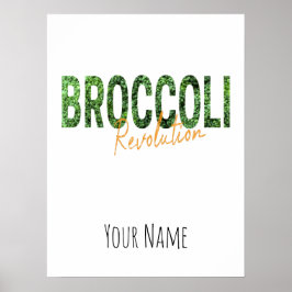 Broccoli Revolution Vegans Veggies und Vegetarier Poster