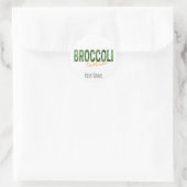 Broccoli Revolution Vegans Veggies und Vegetarier Runder Aufkleber (Tasche)