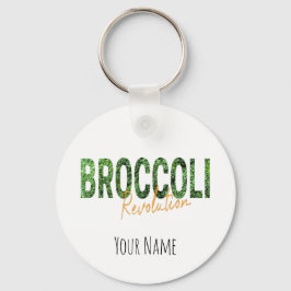 Broccoli Revolution Vegans Veggies und Vegetarier Schlüsselanhänger