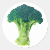 Broccoli Runder Aufkleber (Vorderseite)