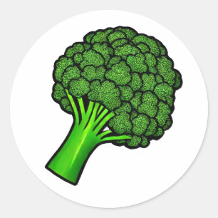 Broccoli Runder Aufkleber