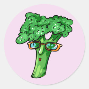 Broccoli Runder Aufkleber