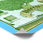 Broccoli Saatgut Gemüseanbau Poster (Ecke)