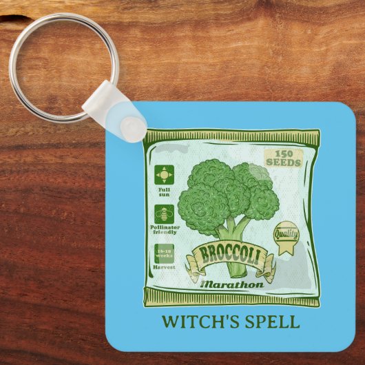 Broccoli Saatgut Gemüseanbau Schlüsselanhänger (Vorderseite)