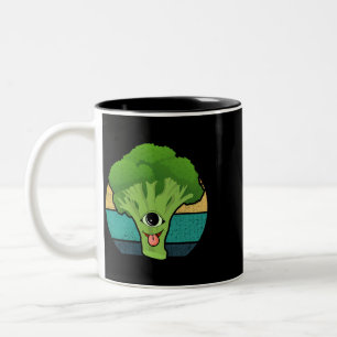 Broccoli Spirit Vegetables Stem Broccoli Zweifarbige Tasse